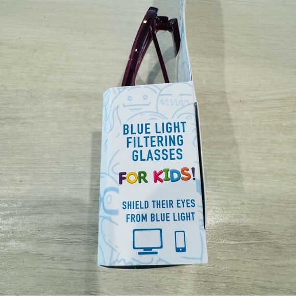 ICU Eyewear Kids Screen Vision Blue Light Filtering Oval Glasses Purple - Picture 10 of 16